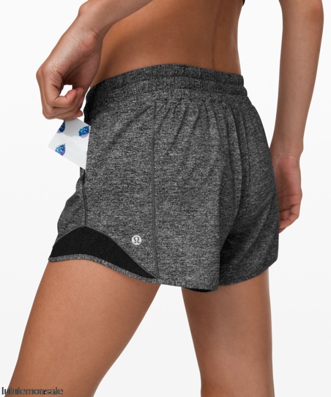 Lululemon Damen DELULU280 | Lululemon Deutschland Heather Lux Multi Black Hotty Hot Low-rise Lined Short 4